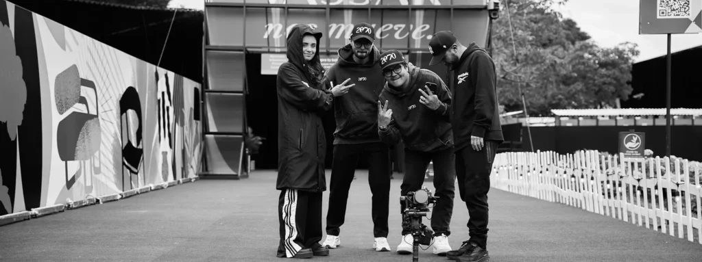 Equipo DE2070 en locación de evento audiovisual.